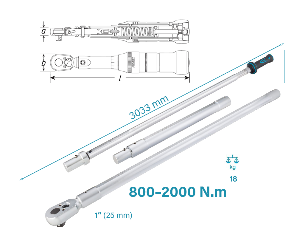 Hazet 6170-1CT endüstriyel tork anahtarı